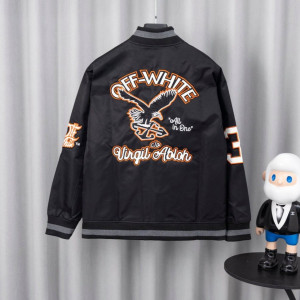 OFF-WHITE 오프화이트 멀티 패치 바시티 자켓