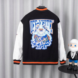 OFF-WHITE 오프화이트 그래픽 바시티 자켓