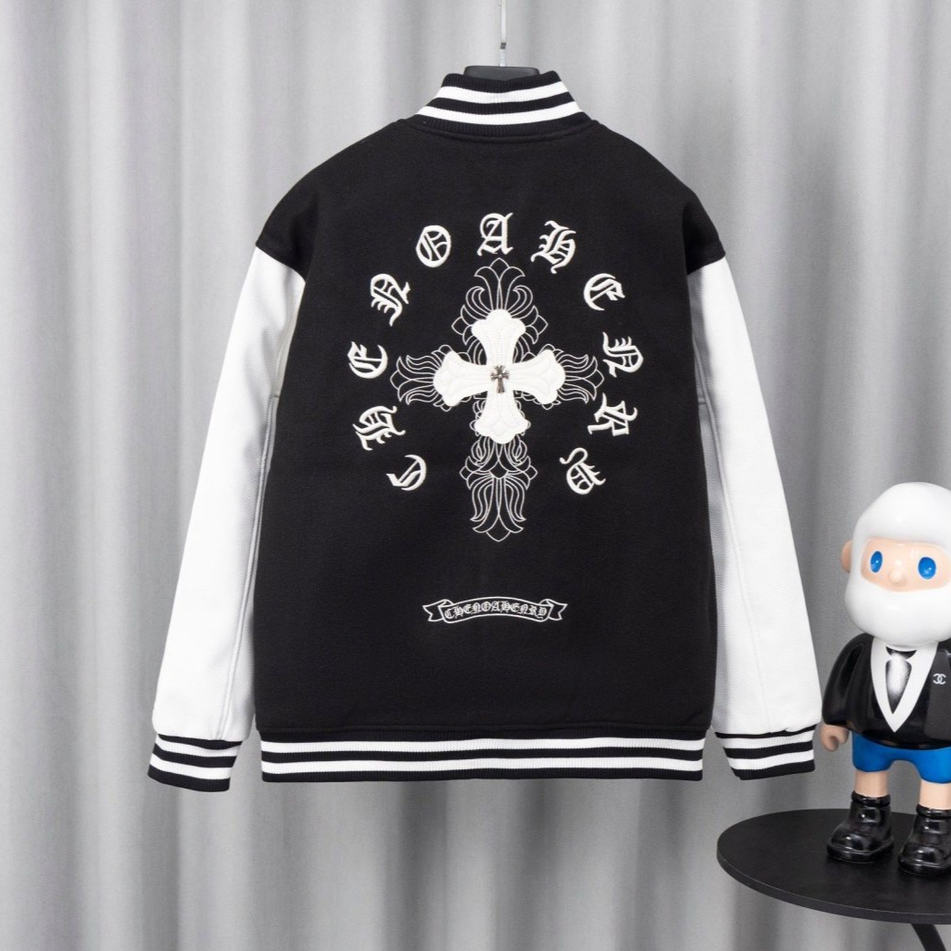 CHROME HEARTS 크롬하츠 크로스 바시티 자켓