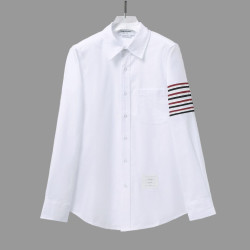 THOM BROWNE 톰브라운 스트라이프 사선완장 셔츠