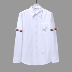 THOM BROWNE 톰브라운 도그 스트라이프 암밴드 셔츠