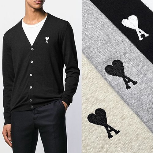 AMI 아미 스몰하트 가디건