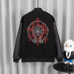 CHROME HEARTS 크롬하츠 바이크시티 레드 바시티 자켓