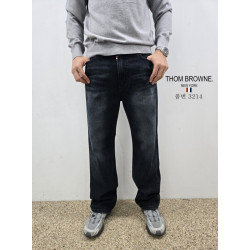 THOM BROWNE 톰브라운 스판 세미와이드 청바지