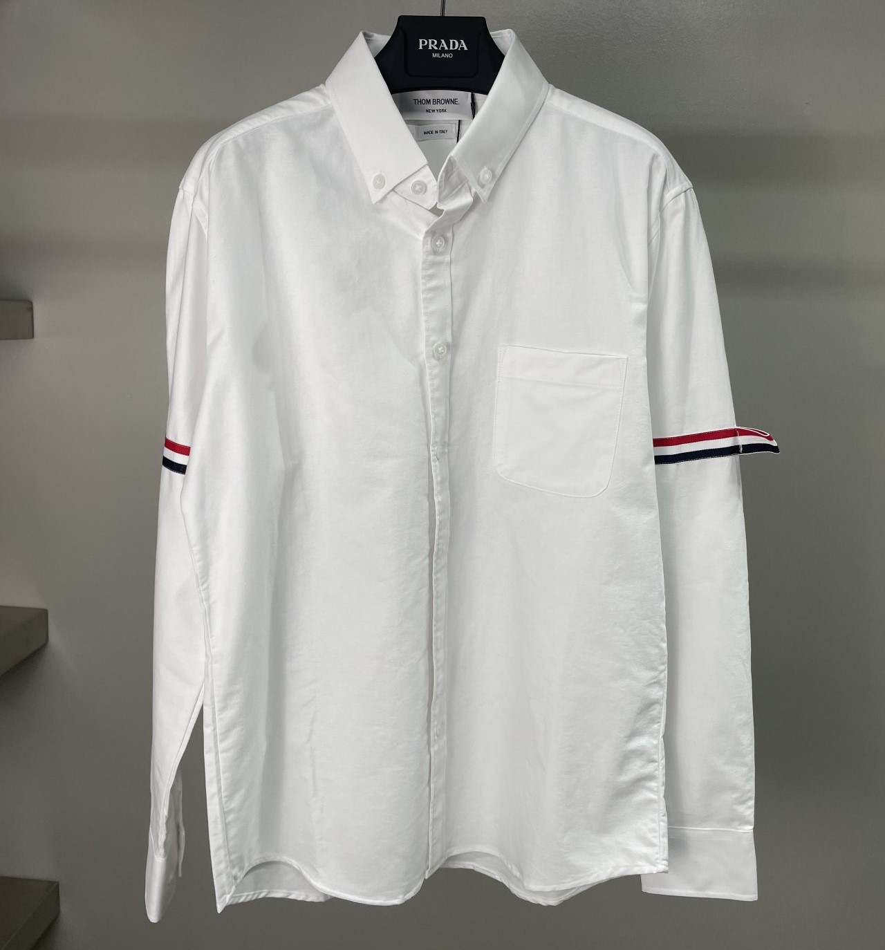 THOM BROWNE 톰브라운 더블 암밴드 셔츠