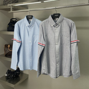 THOM BROWNE 톰브라운 스트라이프 암밴드 셔츠