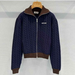  MIUMIU 미우미우 라펠 스웨터 자켓