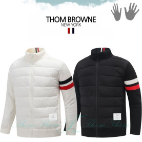 THOM BROWNE 톰브라운 르웰 방풍 니트 패딩 점퍼