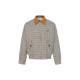 MIUMIU 미우미우 체크 패턴 블루종 자켓