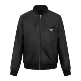 PRADA 프라다 리나일론 레더 리버시블 봄버 자켓