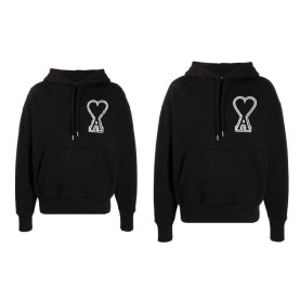 AMI 아미 보플 빅패치 후드티