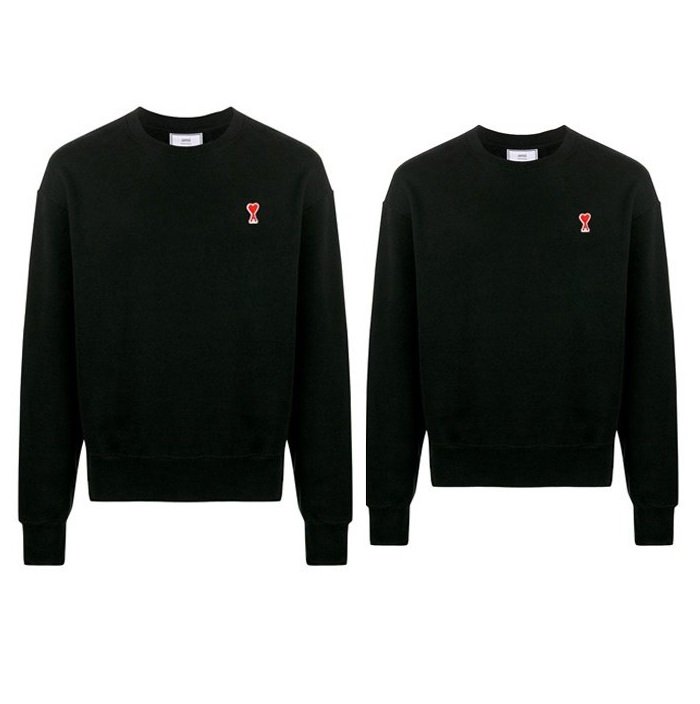 AMI 아미 스몰패치 맨투맨