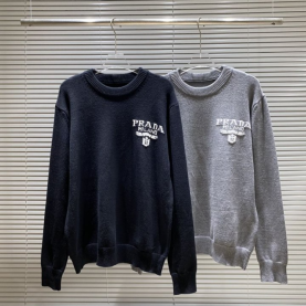 PRADA 프라다 밀라노 로고 니트 　