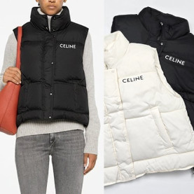 CELINE 셀린느 영문로고 패딩 베스트