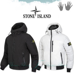 STONE ISLAND 스톤아일랜드 라이프 숏 후드 패딩 점퍼