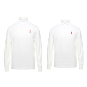 AMI 아미 스몰패치 터틀넥 2COLOR