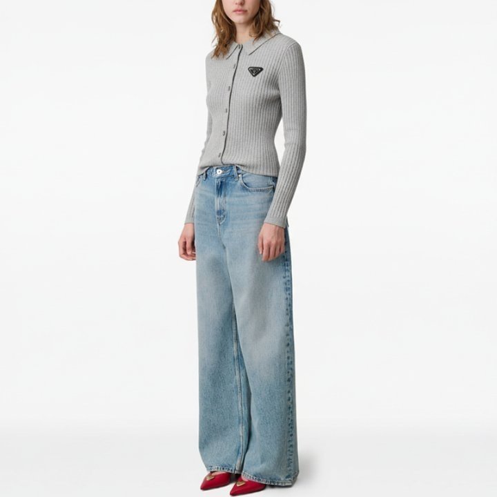 PRADA 프라다 카라 가디건 3COLOR