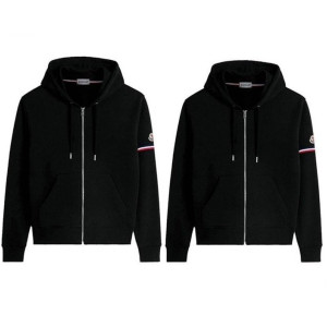 MONCLER 몽클레어  삼선 암밴딩 커플 후드 집업 자켓