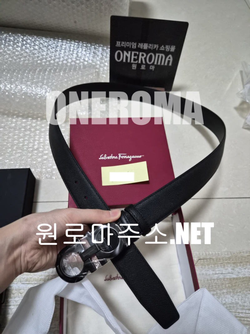 서*정 고객님 페레가모 살바토레 간치니 벨트 흑장