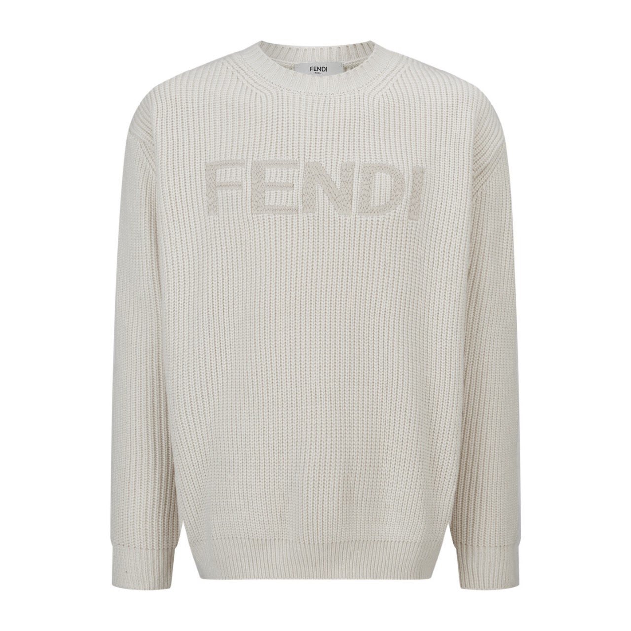 FENDI 펜디 Z001 캐시미어 풀오버 레터링 크루넥 니트 스웨터 2COLOR