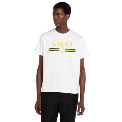 GUCCI 구찌 네온 띠로고 코튼 반팔티 2COLOR