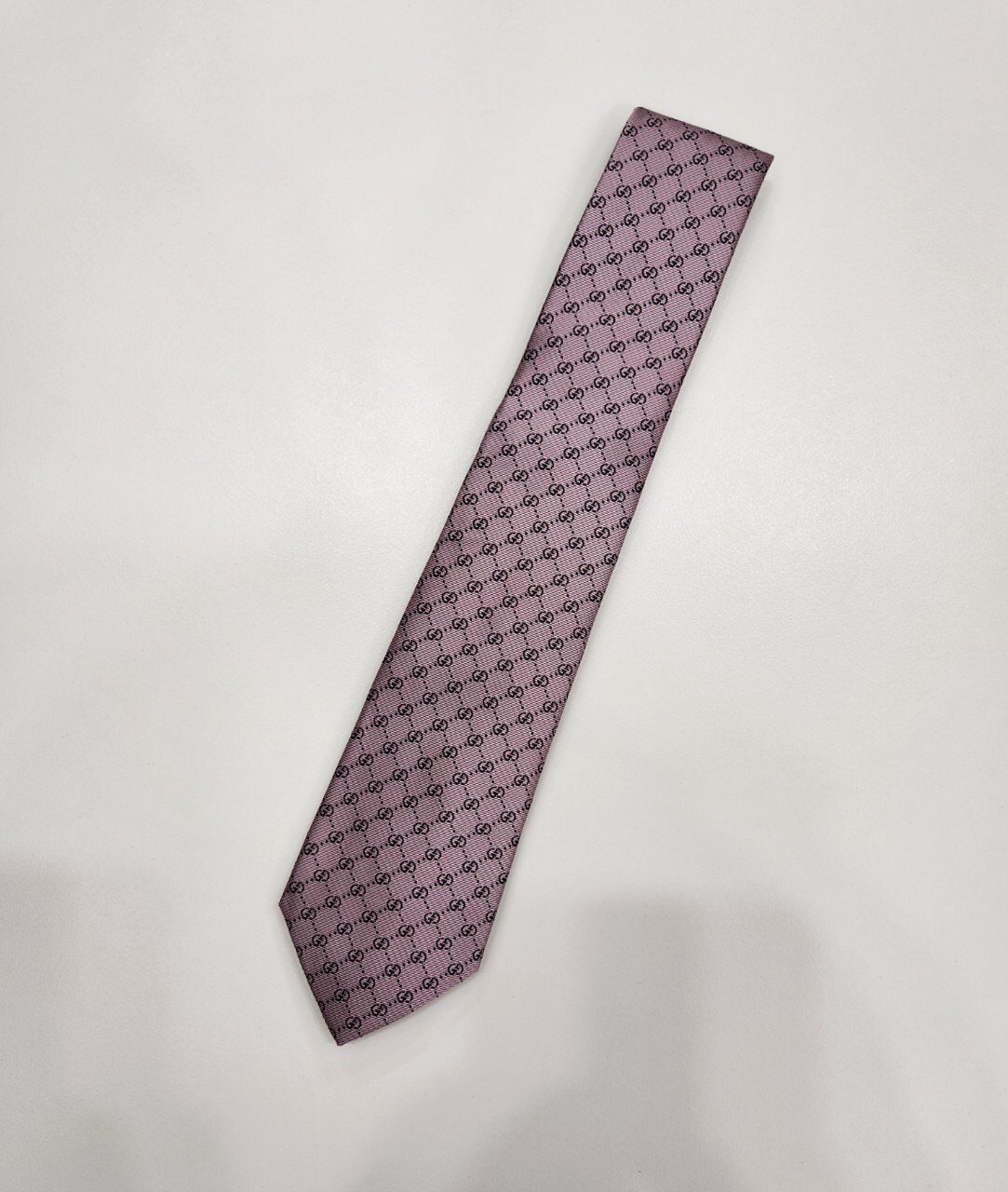 GUCCI 구찌 GG 패턴 실크 넥타이