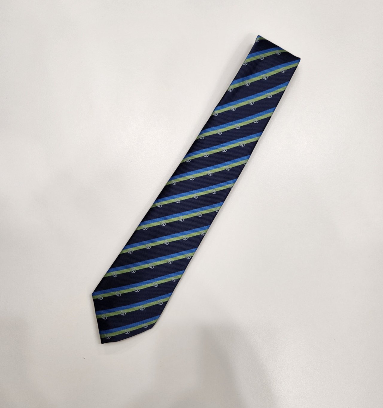 GUCCI 구찌 스트라이프 실크 넥타이