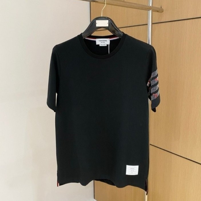 THOM BROWNE 톰브라운 자수 코튼 반팔 4COLOR