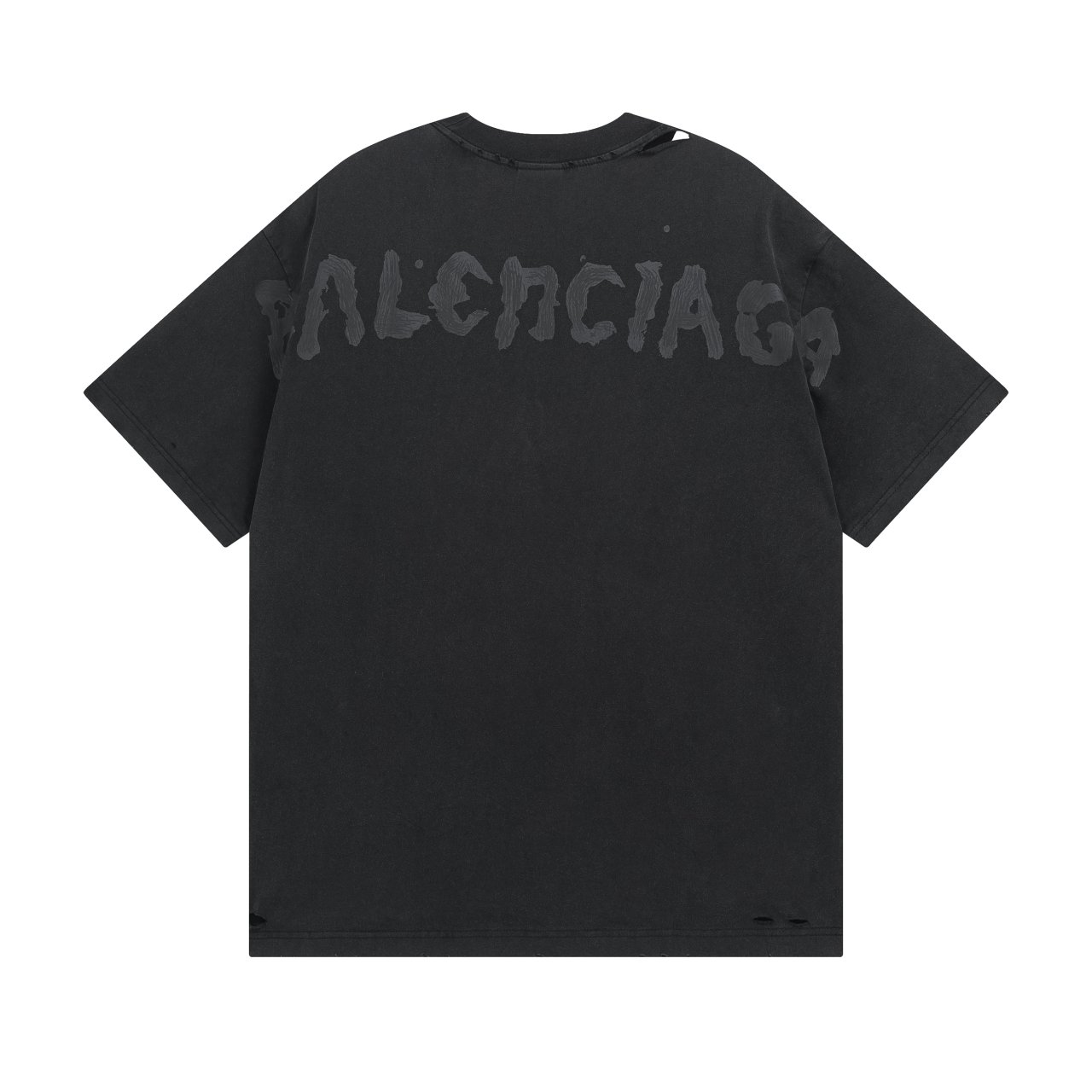 BALENCIAGA 발렌시아가 3213 뉴 이어 시리즈 백로고 구제 워싱 반팔