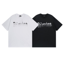 BALENCIAGA 발렌시아가 23128 펜슬 그라데이션 로고 반팔