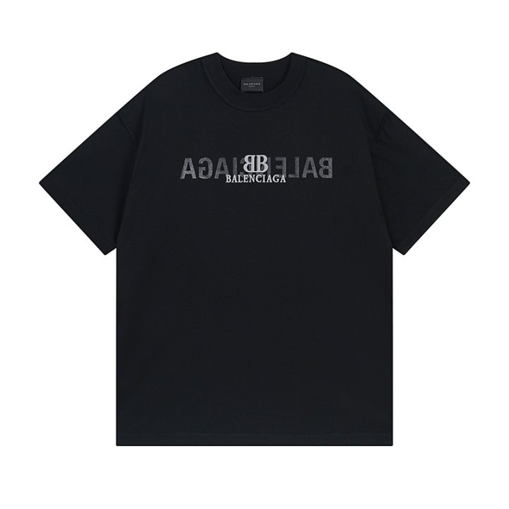 BALENCIAGA 발렌시아가 23138 BB 그래픽 리버스 로고 반팔