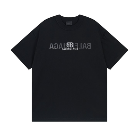 BALENCIAGA 발렌시아가 23138 BB 그래픽 리버스 로고 반팔