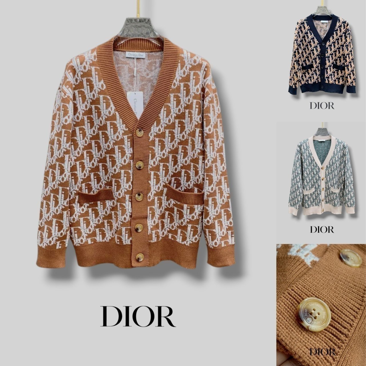 DIOR 디올 패턴 가디건