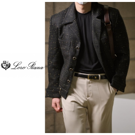 LOROPIANA 로로피아나 박서준 트위드 자켓