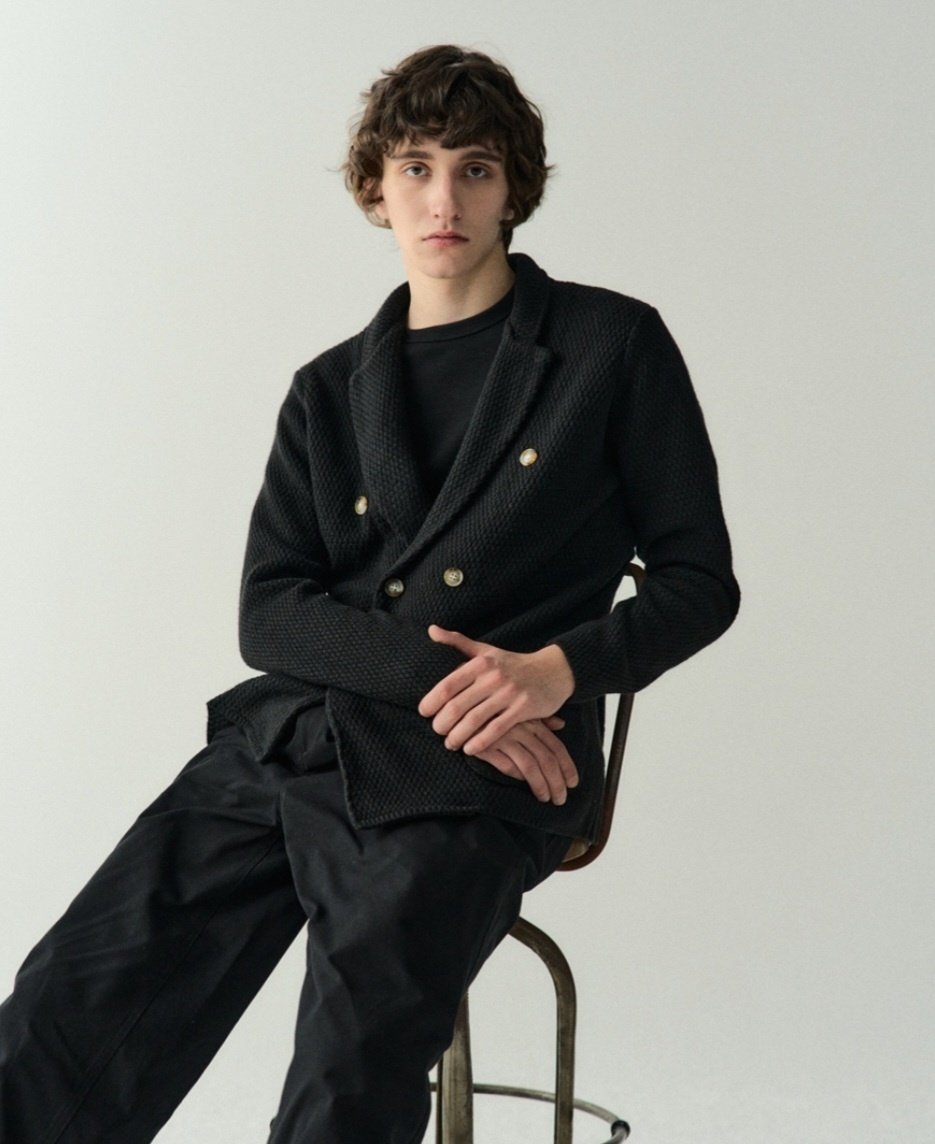 LOROPIANA 로로피아나 콘웨이 더블니트자켓 3COLOR