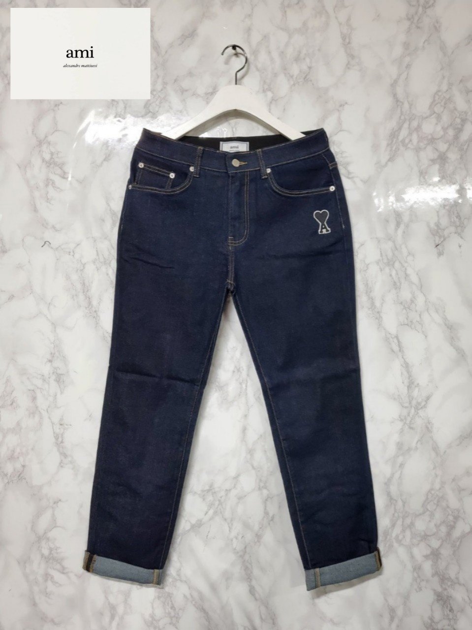 AMI 아미 리얼 생지 워싱데님 팬츠 2COLOR