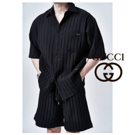 GUCCI 구찌 플리츠 오버핏 트레이닝 세트2COLOR