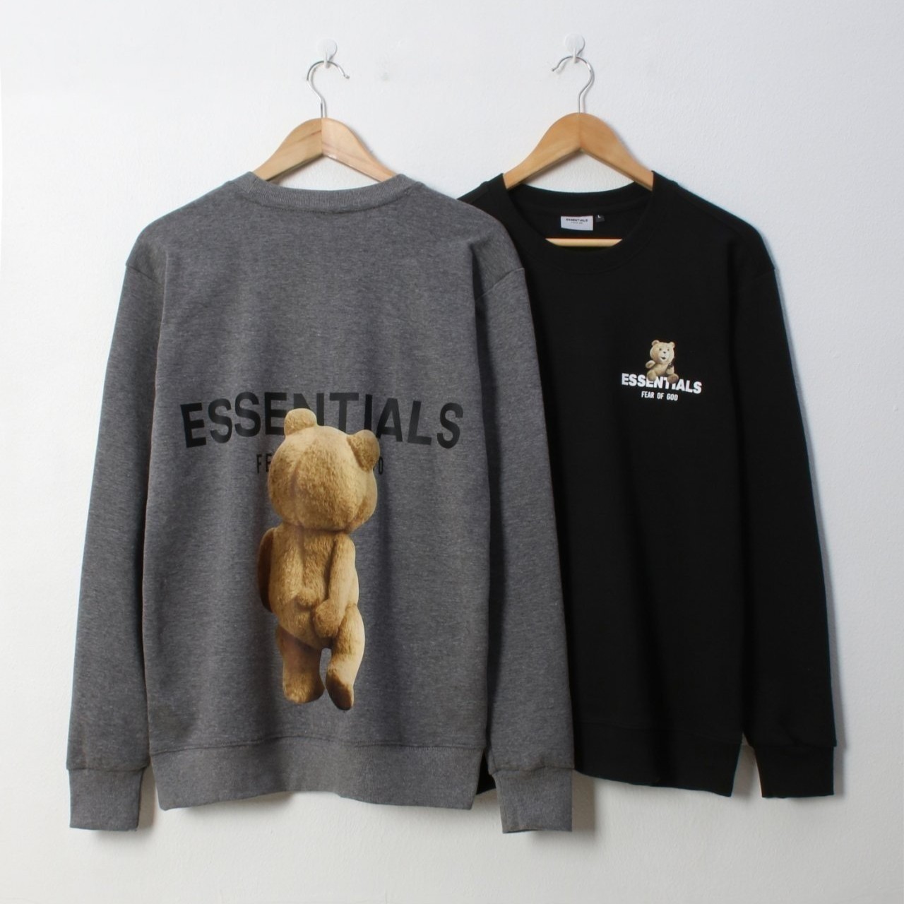 FEAR OF GOD 피어오브갓 에센셜 베어 맨투맨