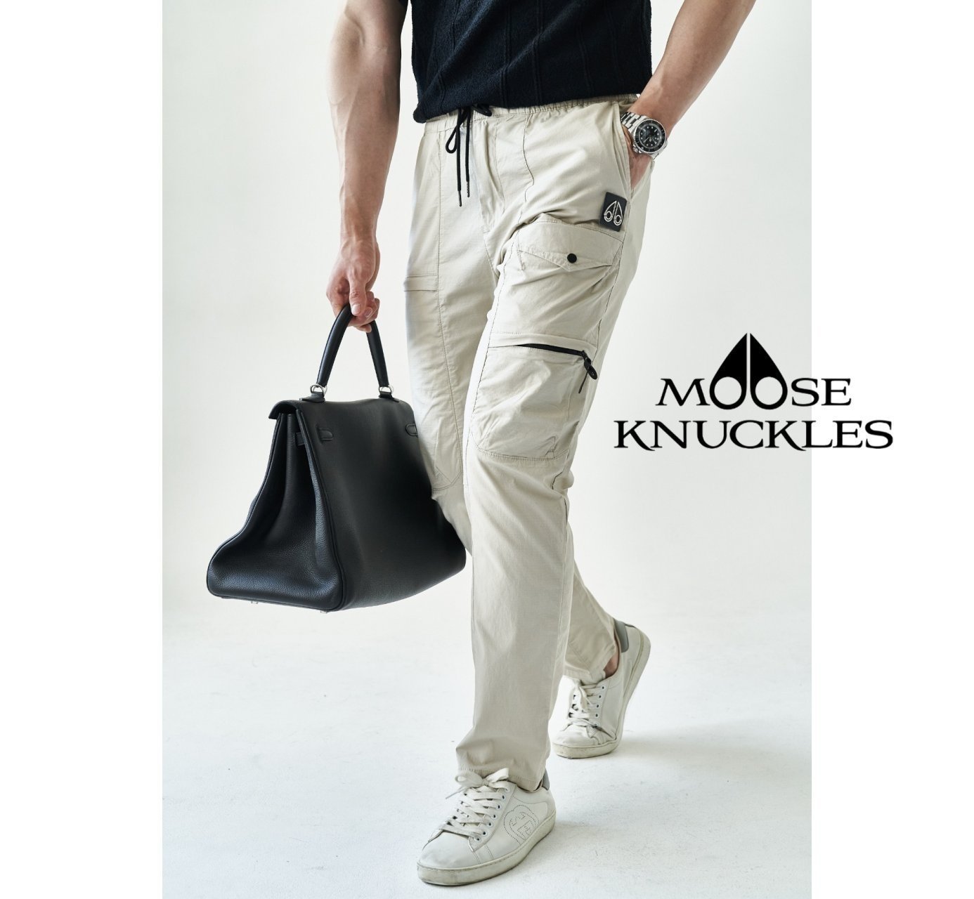 MOOSE KNUCKLES 무스너클 익스테이프레이 스판 팬츠 2COLOR