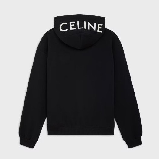 CELINE 셀린느 프린팅 백 로고 후드 집업
