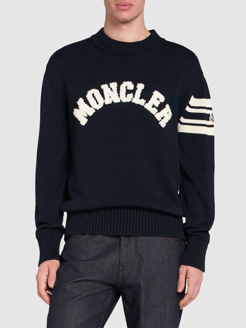 MONCLER 몽클레어 부클 로고 크루넥 스웨터 2COLOR