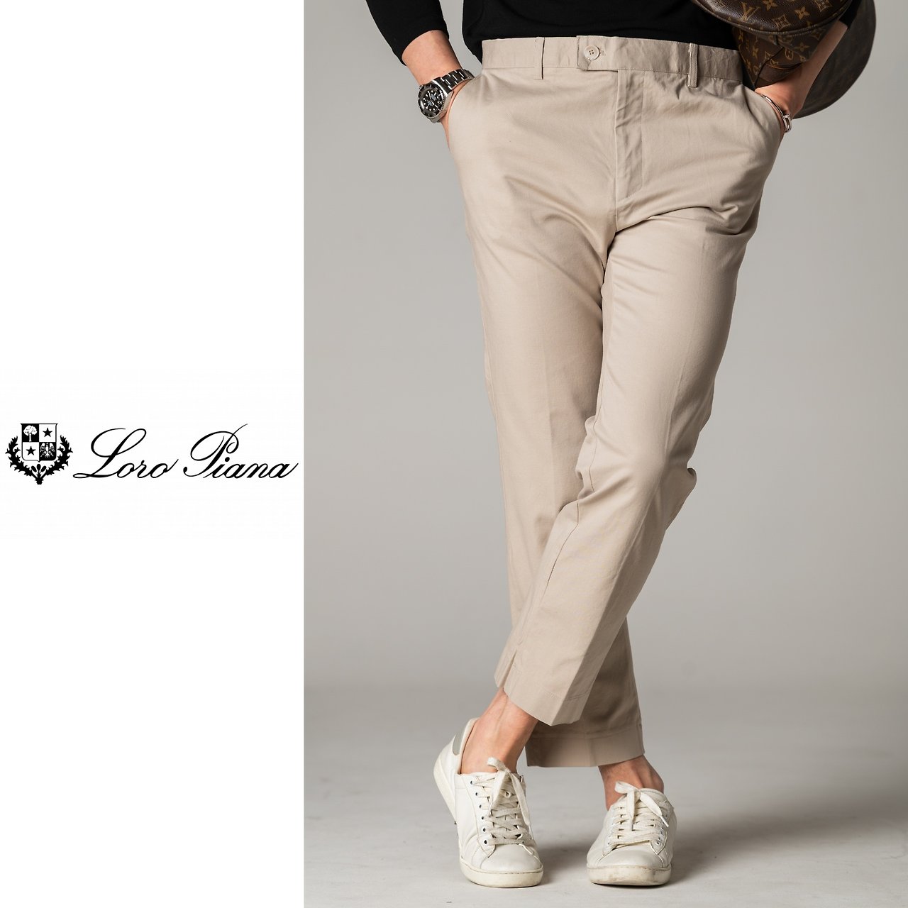 LOROPIANA 로로피아나 로우 워싱 면바지 4COLOR
