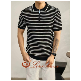 LOROPIANA 로로피아나 반집업 펀칭 카라티 2COLOR