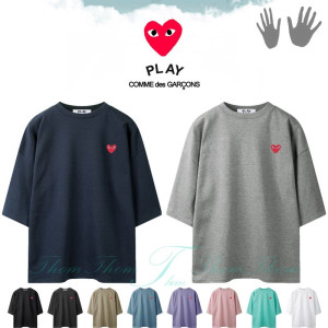 COMME DES GARCONS 꼼데가르송 특양면 오버핏 7부 반팔