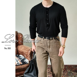 LOROPIANA 로로피아나 벨벳 포인트 헨리넥 (312/313) 2COLOR