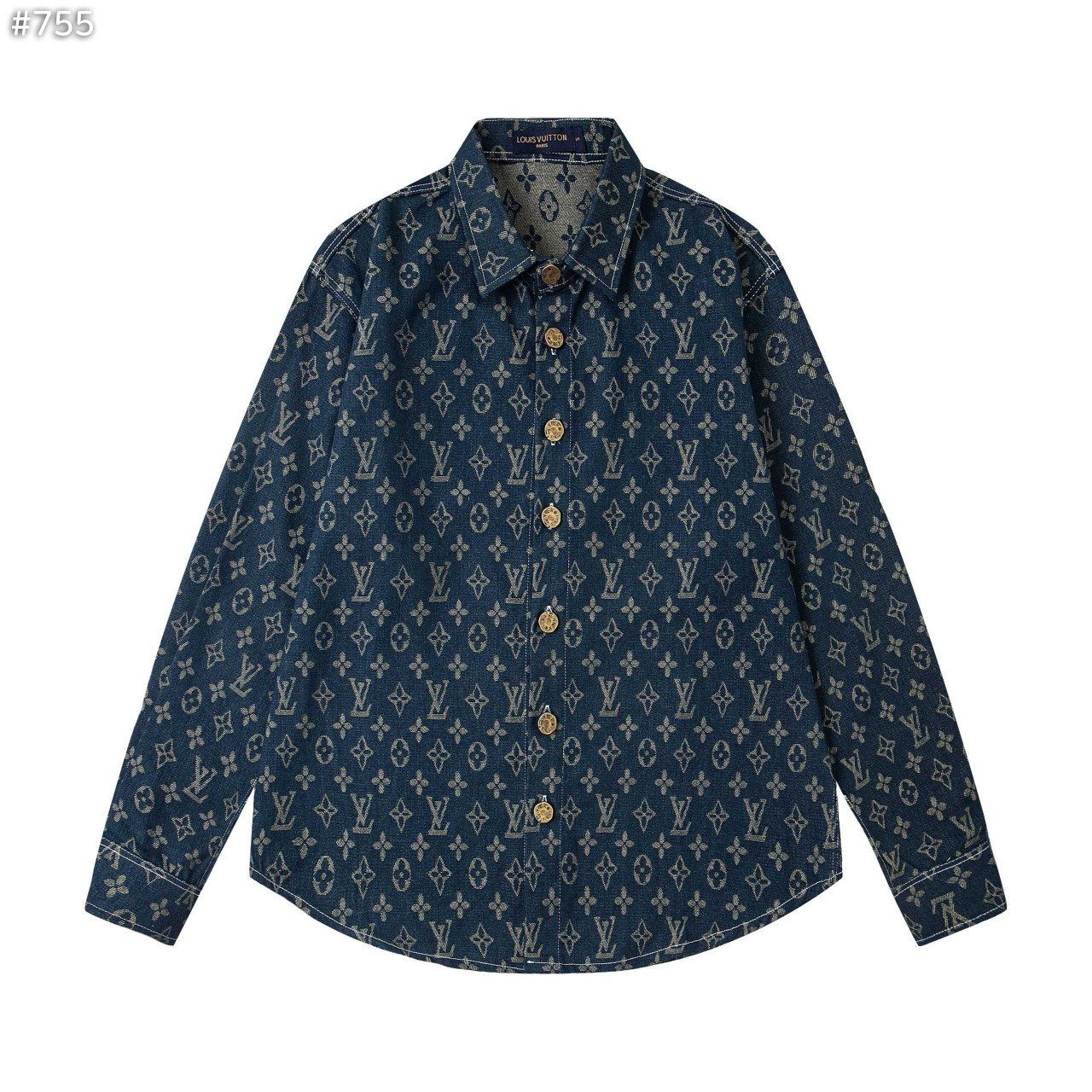 LOUIS VUITTON 루이비통 모노그램 데님 셔츠