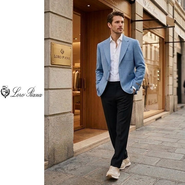 LOROPIANA 로로피아나 밀라노 아웃 포켓 블레이저 2COLOR