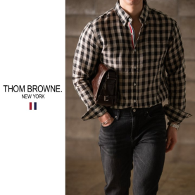 THOM BROWNE 톰브라운 기본형 린넨 셔츠 2COLOR