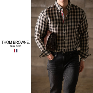 THOM BROWNE 톰브라운 기본형 린넨 셔츠 2COLOR