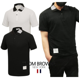 THOM BROWNE 톰브라운 카라넥 4바 PK 티셔츠